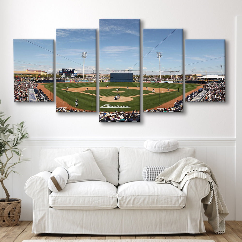 Peoria Sports Complex, Stadium Canvas, Sport Art, Fan Gifts, 5 Panel, Large Canvas, Canvas Print Wall Art