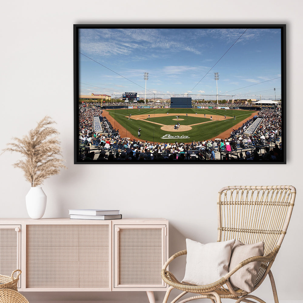 Peoria Sports Complex, Stadium Canvas, Sport Art, Fan Gifts, Framed Canvas Print Wall Art, Floating Frame