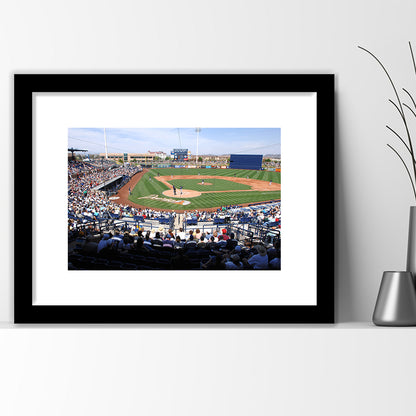 Peoria Sports Complex, Stadium Canvas, Sport Art, Gift for him, White Border Framed Art Print Wall Decor