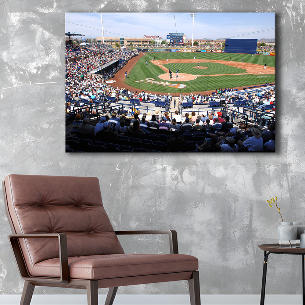 Peoria Sports Complex, Stadium Canvas, Sport Art, Gift for him, Man Cave Decor, Art Print, Canvas Print Wall Art