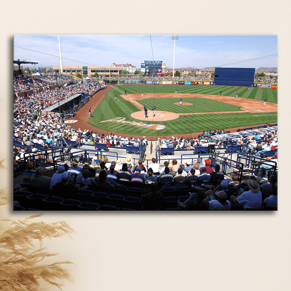 Peoria Sports Complex, Stadium Canvas, Sport Art, Gift for him, Man Cave Decor, Art Print, Canvas Print Wall Art