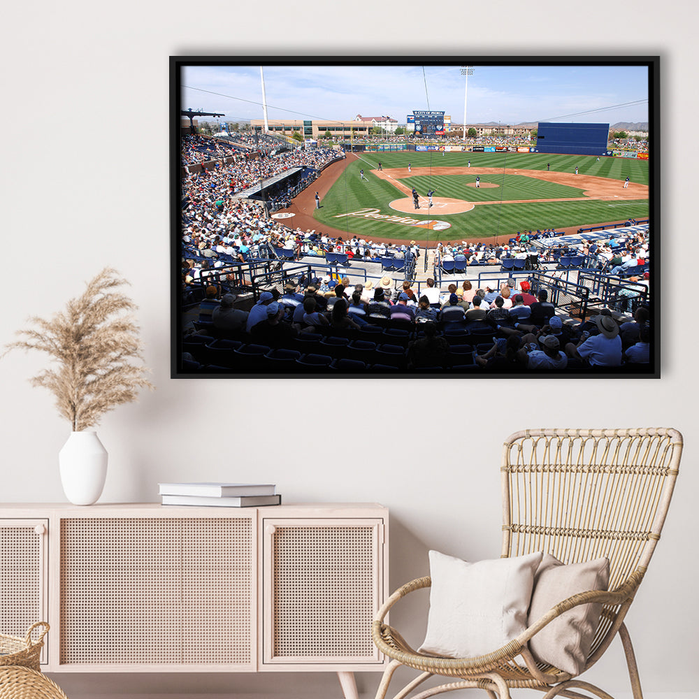 Peoria Sports Complex, Stadium Canvas, Sport Art, Framed Canvas Print Wall Art, Floating Frame