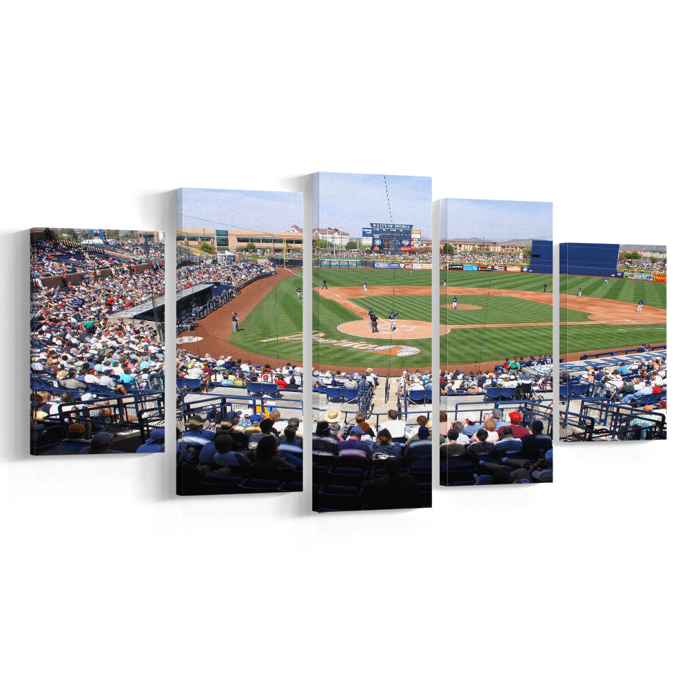 Peoria Sports Complex, Stadium Canvas, Sport Art, Gift for him, 5 Panel, Large Canvas, Canvas Print Wall Art