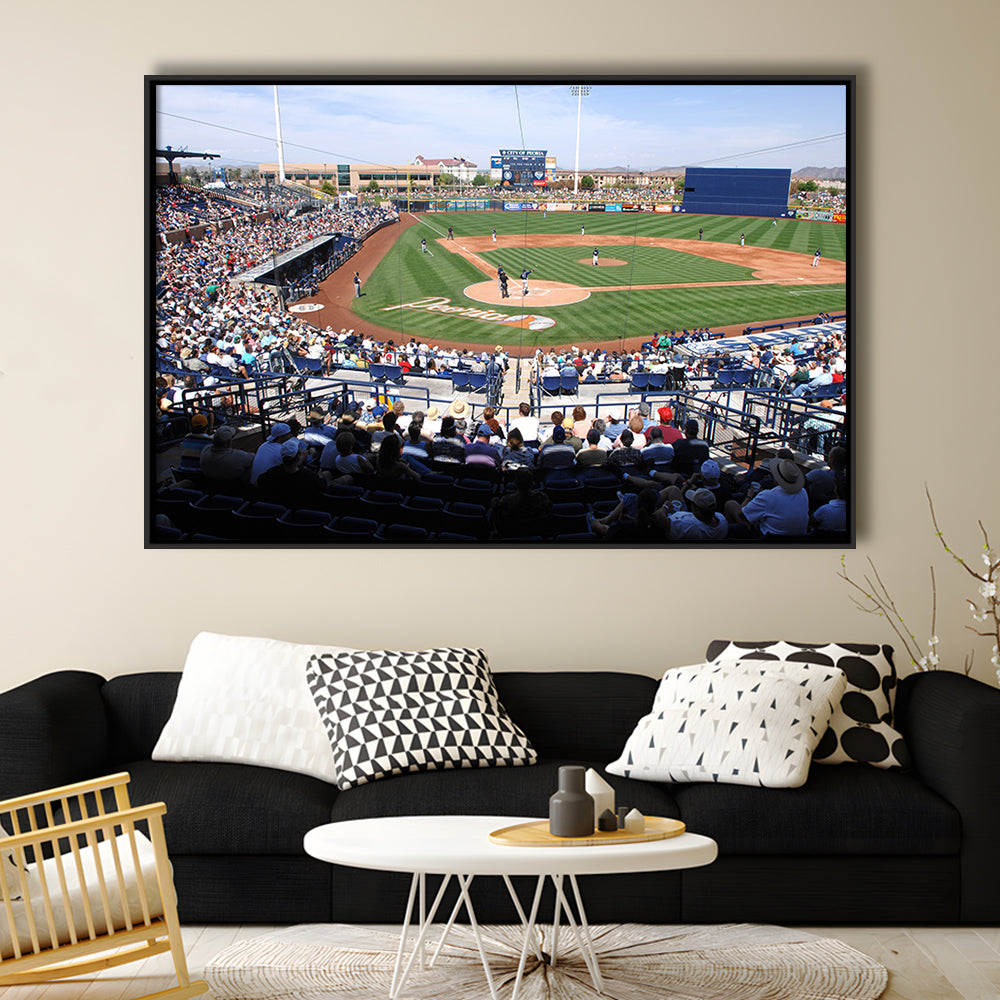 Peoria Sports Complex, Stadium Canvas, Sport Art, Framed Canvas Print Wall Art, Floating Frame
