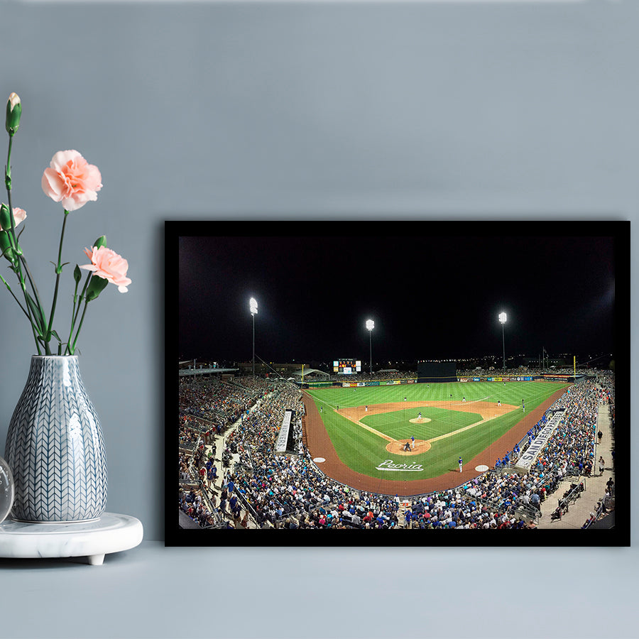 Peoria Sports Complex in Arizona, Stadium Canvas, Sport Art, Gift for him, Framed Art Print Wall Decor, Picture Framed