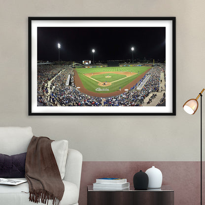 Peoria Sports Complex in Arizona, Stadium Canvas, Sport Art, Gift for him, White Border Framed Art Print Wall Decor