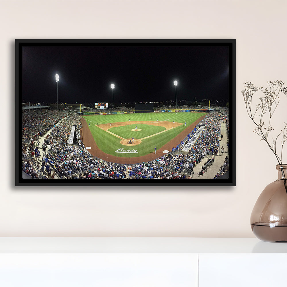 Peoria Sports Complex in Arizona, Stadium Canvas, Sport Art, Framed Canvas Print Wall Art, Floating Frame