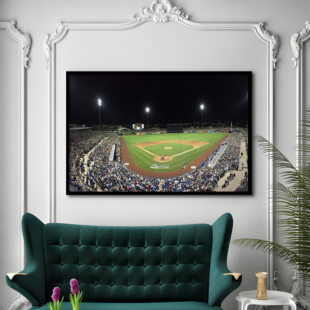 Peoria Sports Complex in Arizona, Stadium Canvas, Sport Art, Gift for him, Framed Art Print Wall Decor, Picture Framed