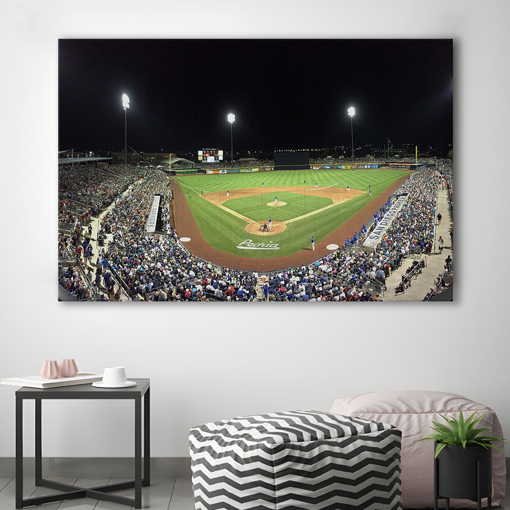 Peoria Sports Complex in Arizona, Stadium Canvas, Sport Art, Gift for him, Man Cave Decor, Art Print, Canvas Print Wall Art