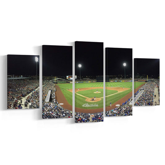 Peoria Sports Complex in Arizona, Stadium Canvas, Sport Art, Gift for him, 5 Panel, Large Canvas, Canvas Print Wall Art
