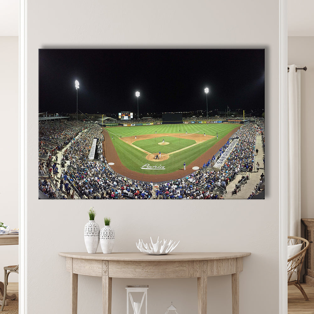 Peoria Sports Complex in Arizona, Stadium Canvas, Sport Art, Gift for him, Man Cave Decor, Art Print, Canvas Print Wall Art