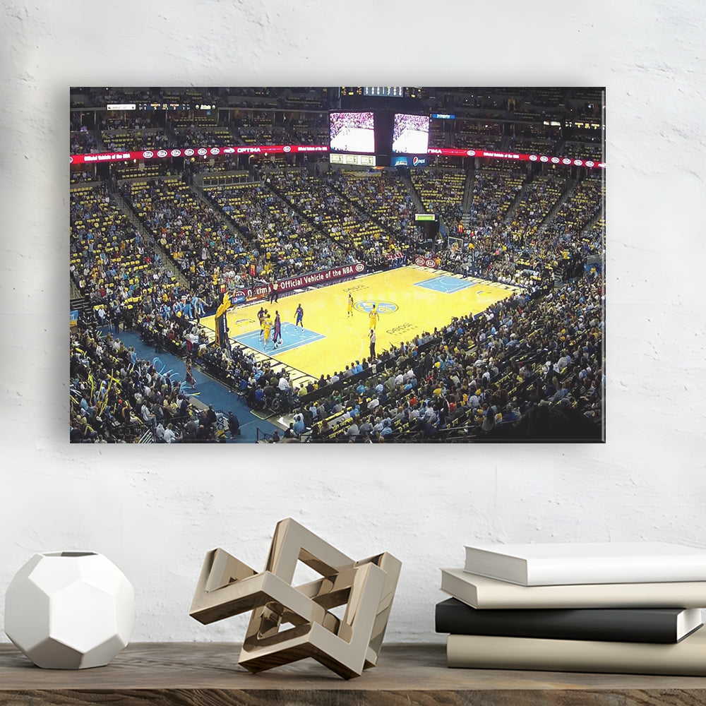 Pepsi Center Nuggets, Stadium Canvas, Sport Art, Gift for him, Man Cave Decor, Art Print, Canvas Print Wall Art