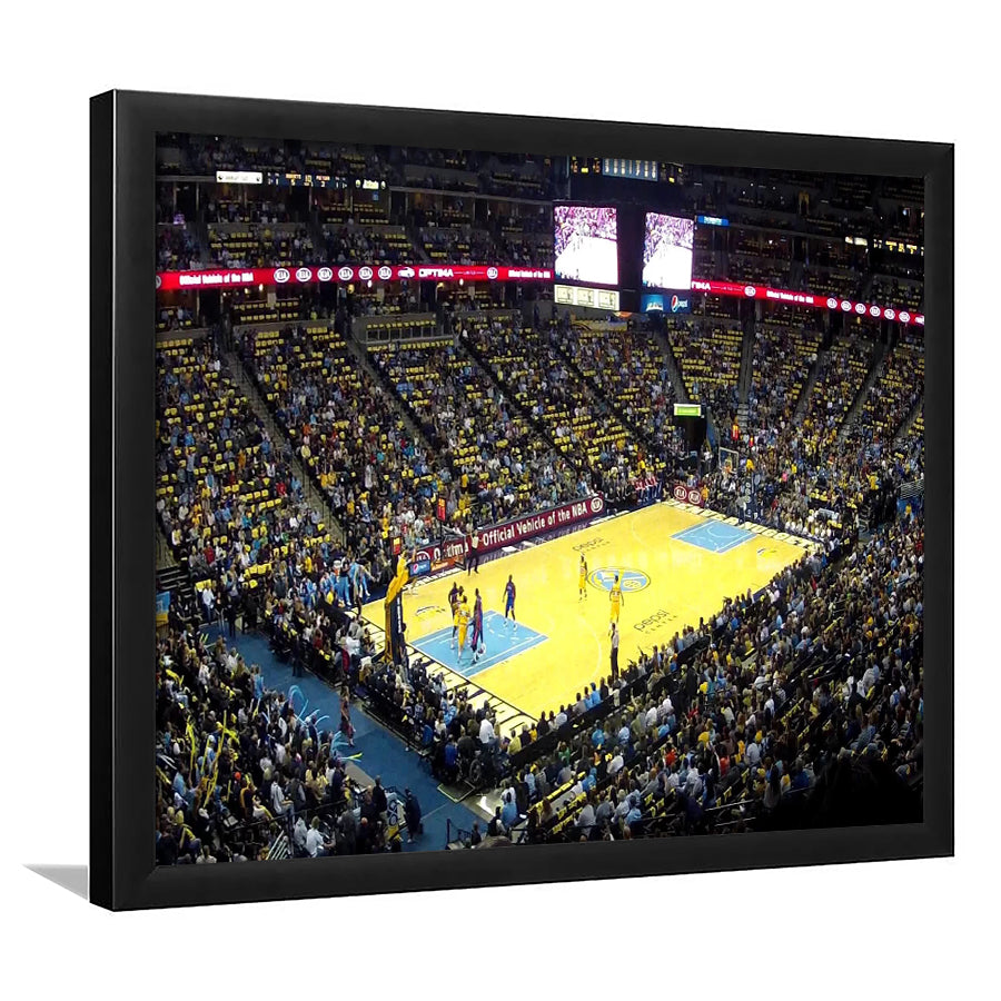 Pepsi Center Nuggets, Stadium Canvas, Sport Art, Gift for him, Framed Art Print Wall Decor, Picture Framed