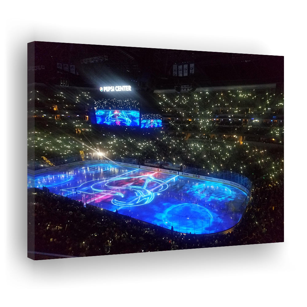 Pepsi Center, Stadium Canvas, Sport Art, Gift for him, Man Cave Decor, Art Print, Canvas Print Wall Art