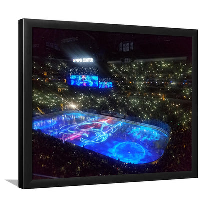 Pepsi Center, Stadium Canvas, Sport Art, Gift for him, Framed Art Print Wall Decor, Picture Framed