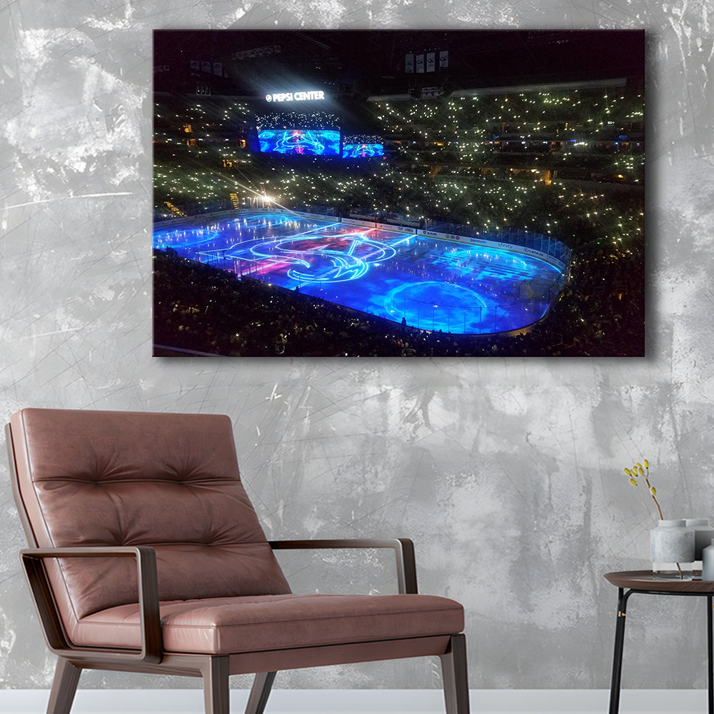 Pepsi Center, Stadium Canvas, Sport Art, Gift for him, Man Cave Decor, Art Print, Canvas Print Wall Art