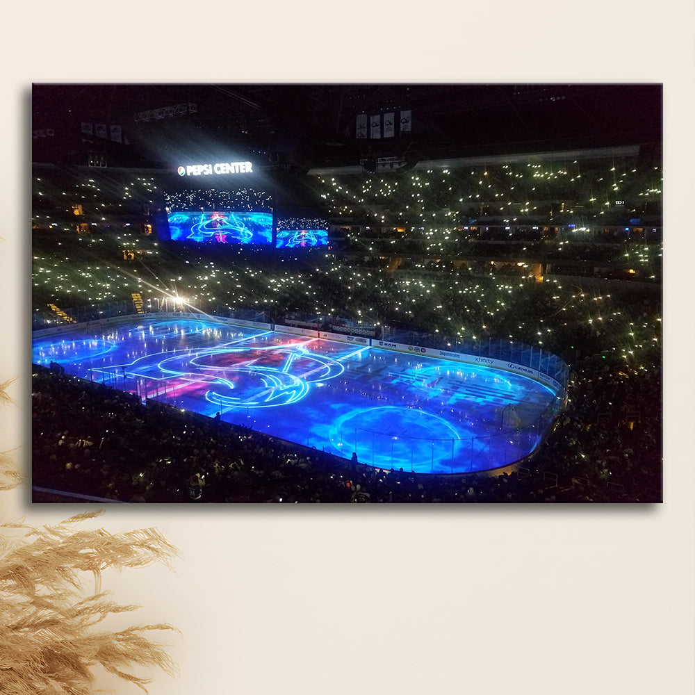 Pepsi Center, Stadium Canvas, Sport Art, Gift for him, Man Cave Decor, Art Print, Canvas Print Wall Art