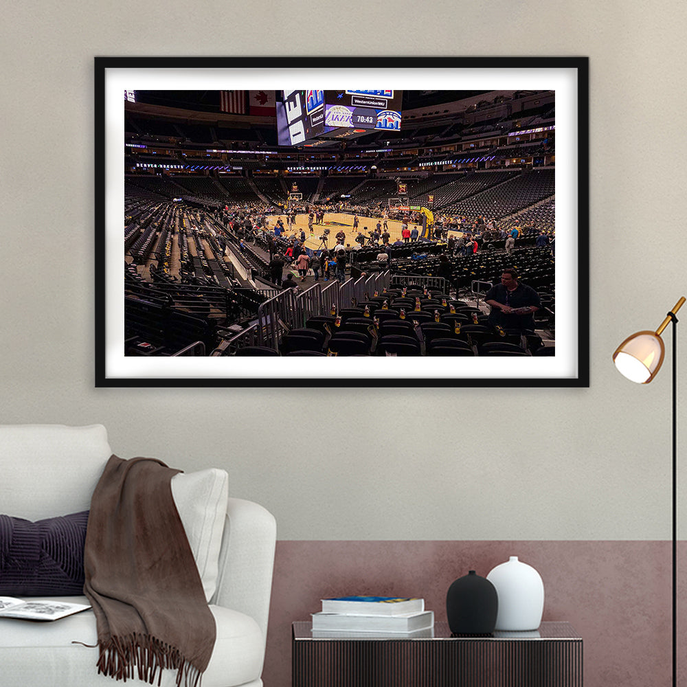 Pepsi Stadium, Stadium Canvas, Sport Art, Gift for him, White Border Framed Art Print Wall Decor
