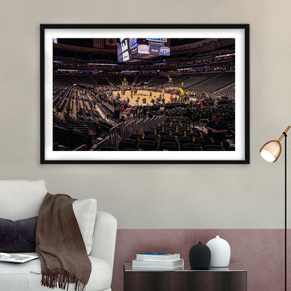 Pepsi Stadium, Stadium Canvas, Sport Art, Gift for him, White Border Framed Art Print Wall Decor