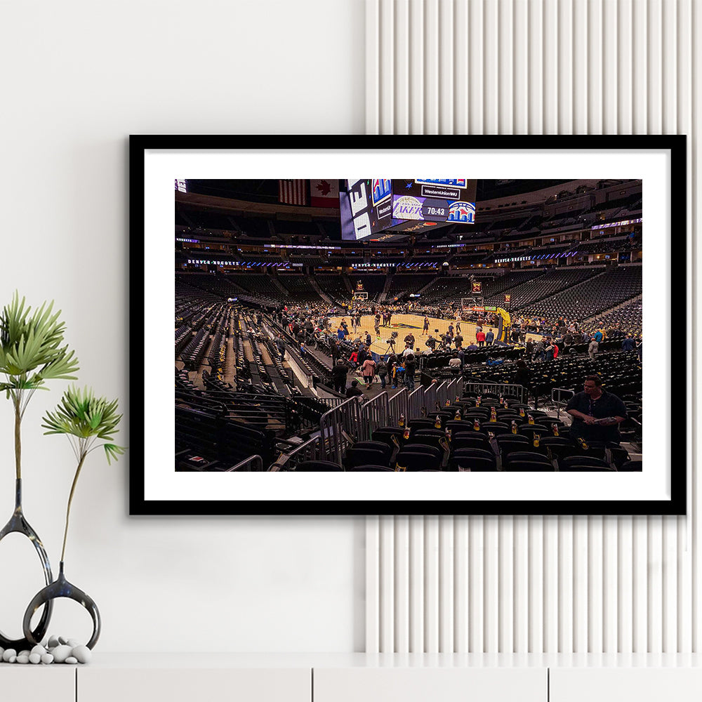 Pepsi Stadium, Stadium Canvas, Sport Art, Gift for him, White Border Framed Art Print Wall Decor