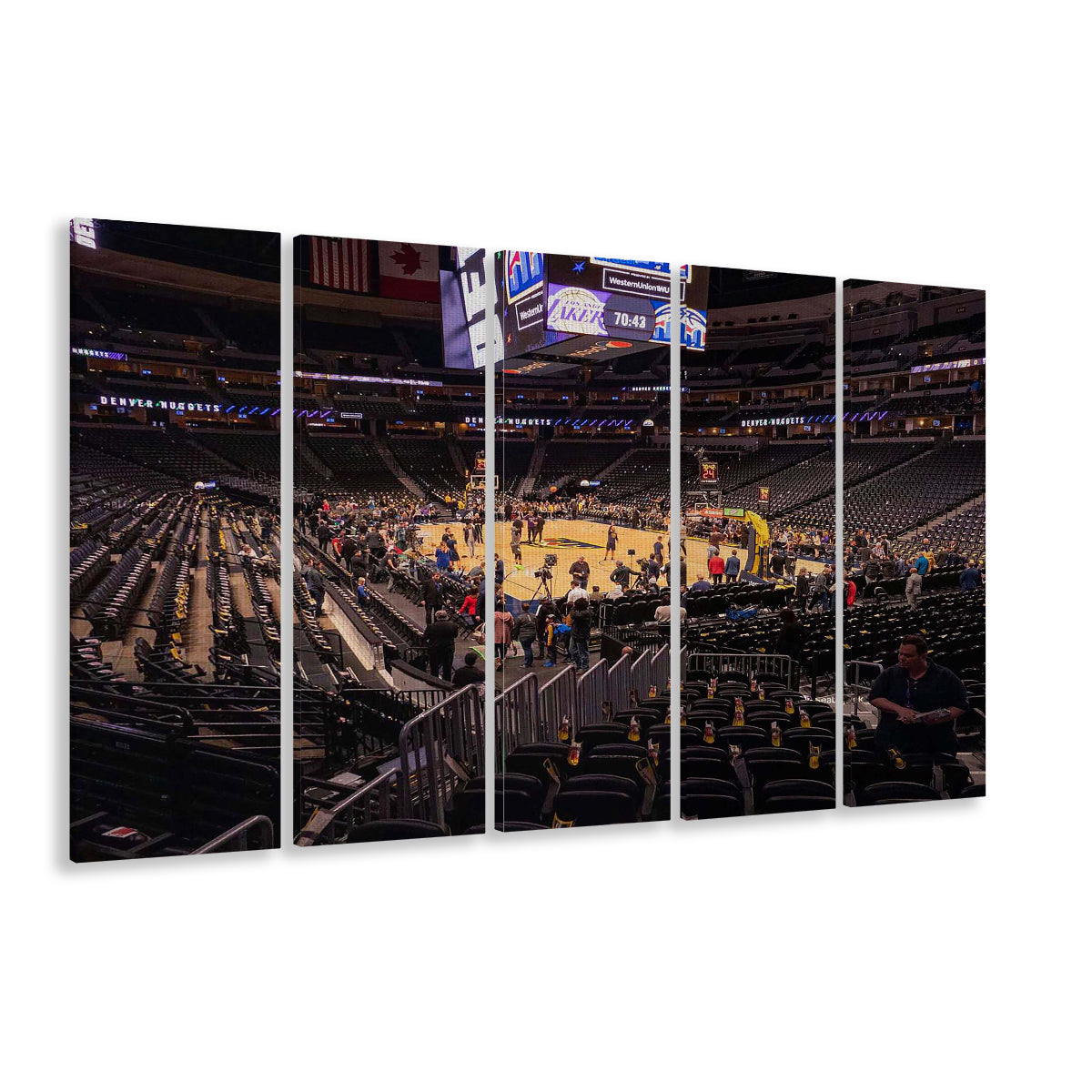 Pepsi Stadium, Stadium Canvas, Sport Art, 5 Panel B, Extra Large Canvas, Canvas Print Wall Art