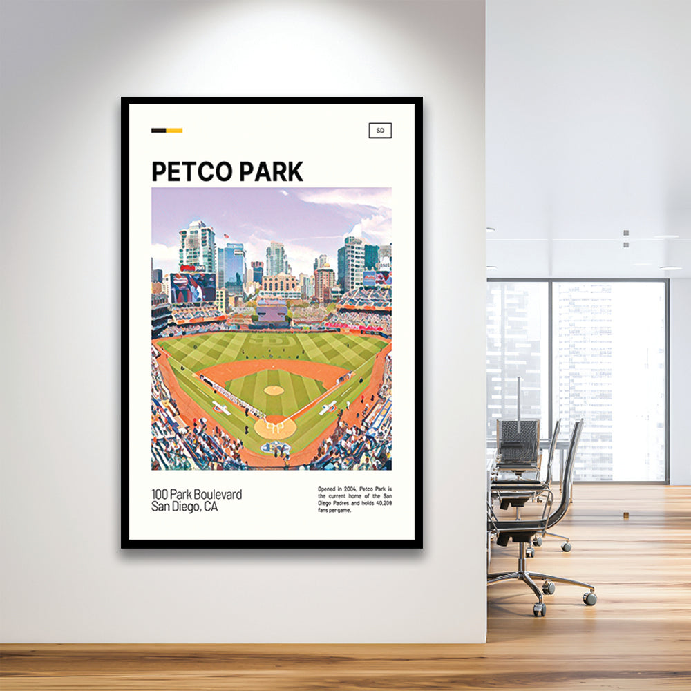 Petco Park Print, San Diego Padres Stadium Art, Gifts for him, Sport Art, Framed Art Print Wall Decor