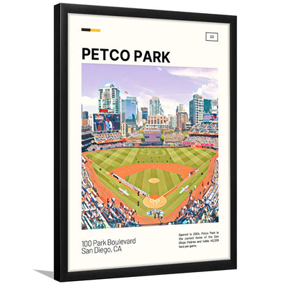 Petco Park Print, San Diego Padres Stadium Art, Gifts for him, Sport Art, Framed Art Print Wall Decor