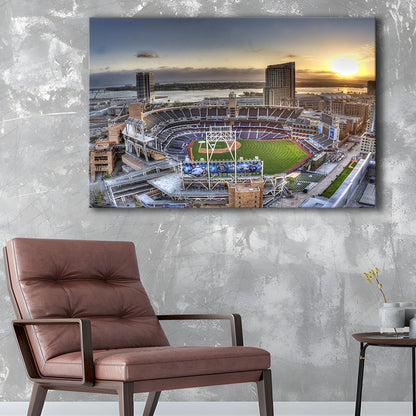 Petco Park San Diego California, Stadium Canvas, Sport Art, Gift for him, Man Cave Decor, Art Print, Canvas Print Wall Art