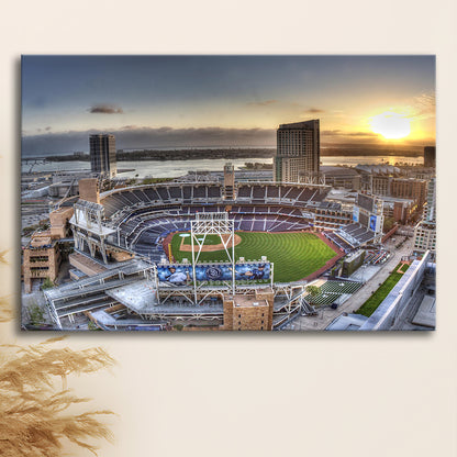 Petco Park San Diego California, Stadium Canvas, Sport Art, Gift for him, Man Cave Decor, Art Print, Canvas Print Wall Art