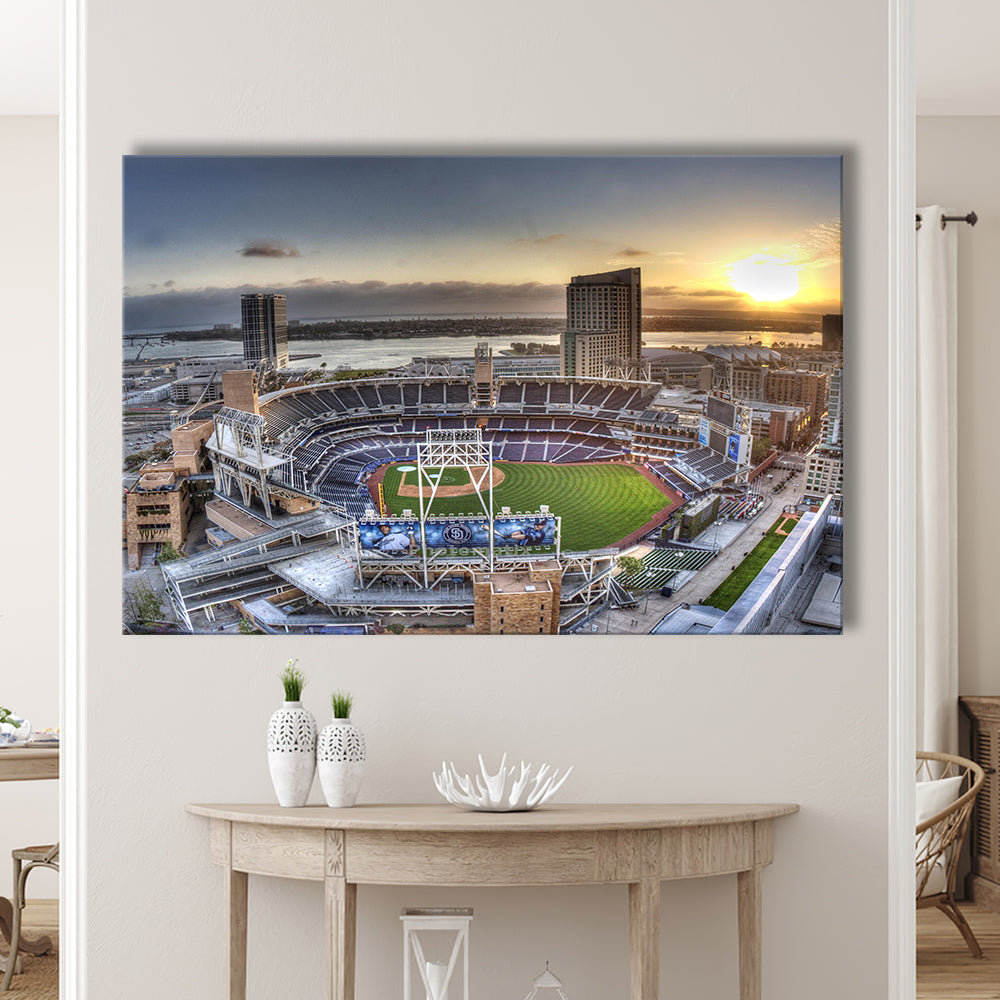 Petco Park San Diego California, Stadium Canvas, Sport Art, Gift for him, Man Cave Decor, Art Print, Canvas Print Wall Art