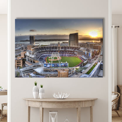 Petco Park San Diego California, Stadium Canvas, Sport Art, Gift for him, Man Cave Decor, Art Print, Canvas Print Wall Art