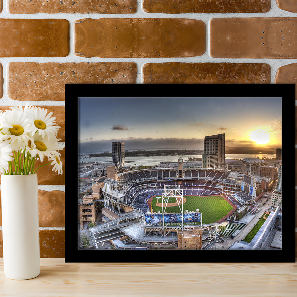 Petco Park San Diego California, Stadium Canvas, Sport Art, Gift for him, Framed Art Print Wall Decor, Picture Framed