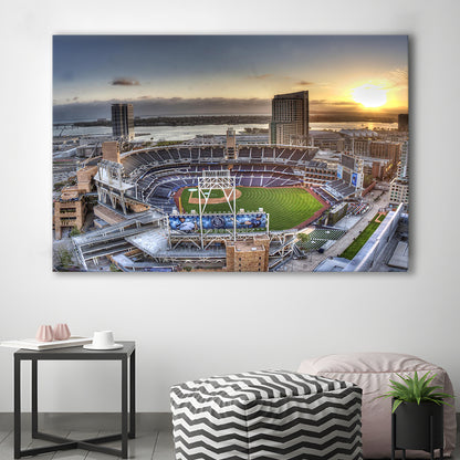 Petco Park San Diego California, Stadium Canvas, Sport Art, Gift for him, Man Cave Decor, Art Print, Canvas Print Wall Art