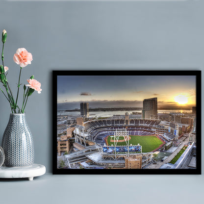 Petco Park San Diego California, Stadium Canvas, Sport Art, Gift for him, Framed Art Print Wall Decor, Picture Framed