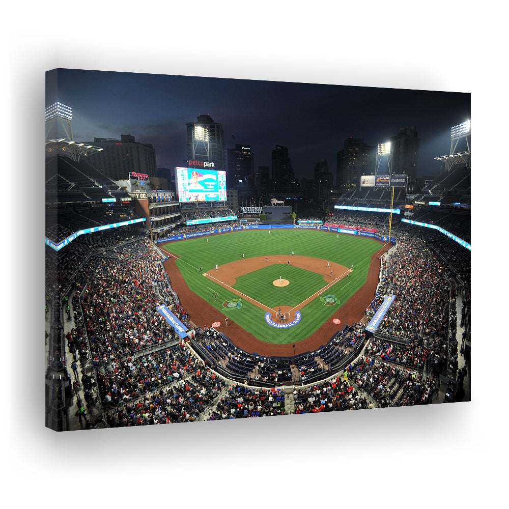 Petco Park, Stadium Canvas, Sport Art, Gift for him, Man Cave Decor, Art Print, Canvas Print Wall Art