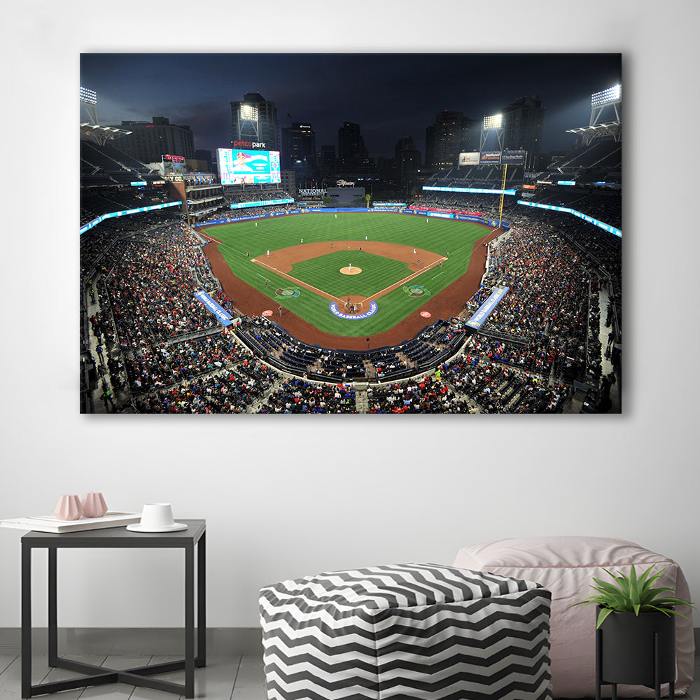 Petco Park, Stadium Canvas, Sport Art, Gift for him, Man Cave Decor, Art Print, Canvas Print Wall Art