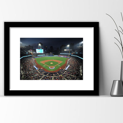 Petco Park, Stadium Canvas, Sport Art, Gift for him, White Border Framed Art Print Wall Decor