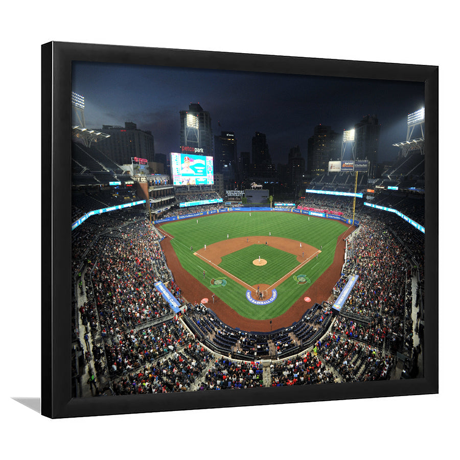 Petco Park, Stadium Canvas, Sport Art, Gift for him, Framed Art Print Wall Decor, Picture Framed