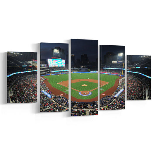 Petco Park, Stadium Canvas, Sport Art, Gift for him, 5 Panel, Large Canvas, Canvas Print Wall Art