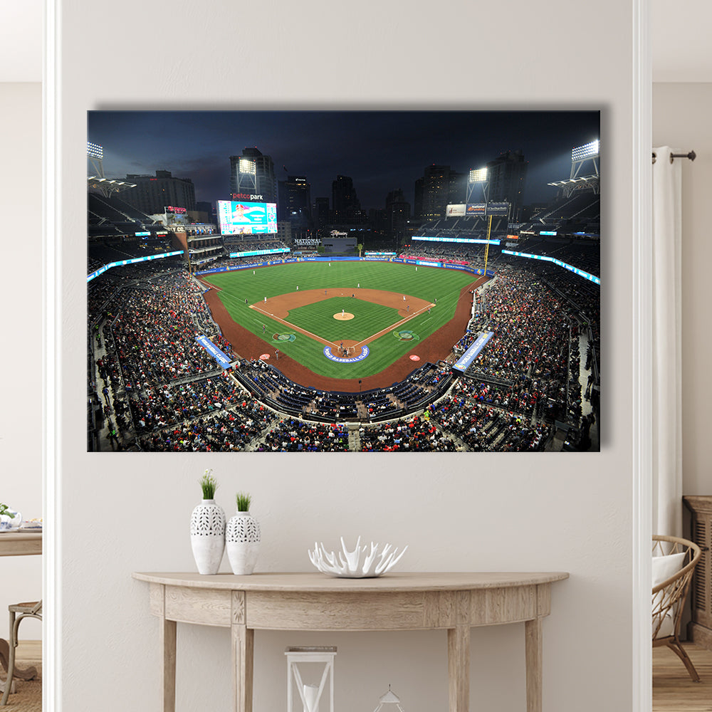 Petco Park, Stadium Canvas, Sport Art, Gift for him, Man Cave Decor, Art Print, Canvas Print Wall Art
