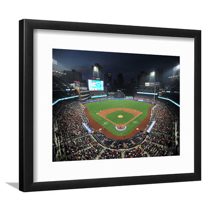 Petco Park, Stadium Canvas, Sport Art, Gift for him, White Border Framed Art Print Wall Decor