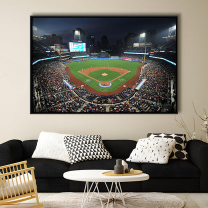 Petco Park, Stadium Canvas, Sport Art, Framed Canvas Print Wall Art, Floating Frame