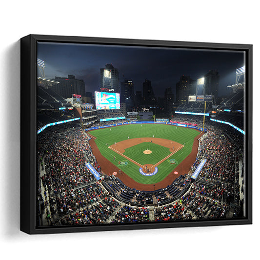 Petco Park, Stadium Canvas, Sport Art, Framed Canvas Print Wall Art, Floating Frame