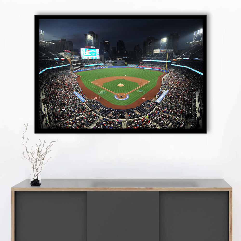 Petco Park, Stadium Canvas, Sport Art, Gift for him, Framed Art Print Wall Decor, Picture Framed