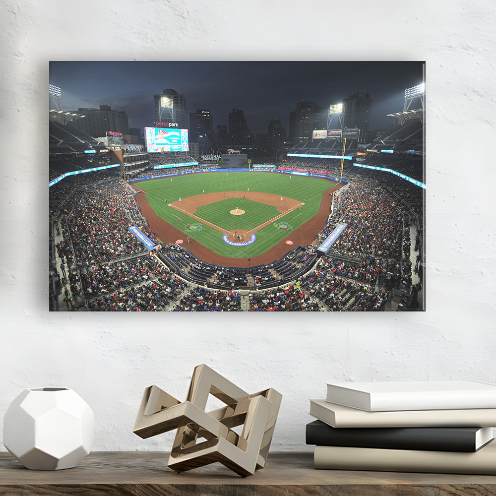 Petco Park, Stadium Canvas, Sport Art, Gift for him, Man Cave Decor, Art Print, Canvas Print Wall Art