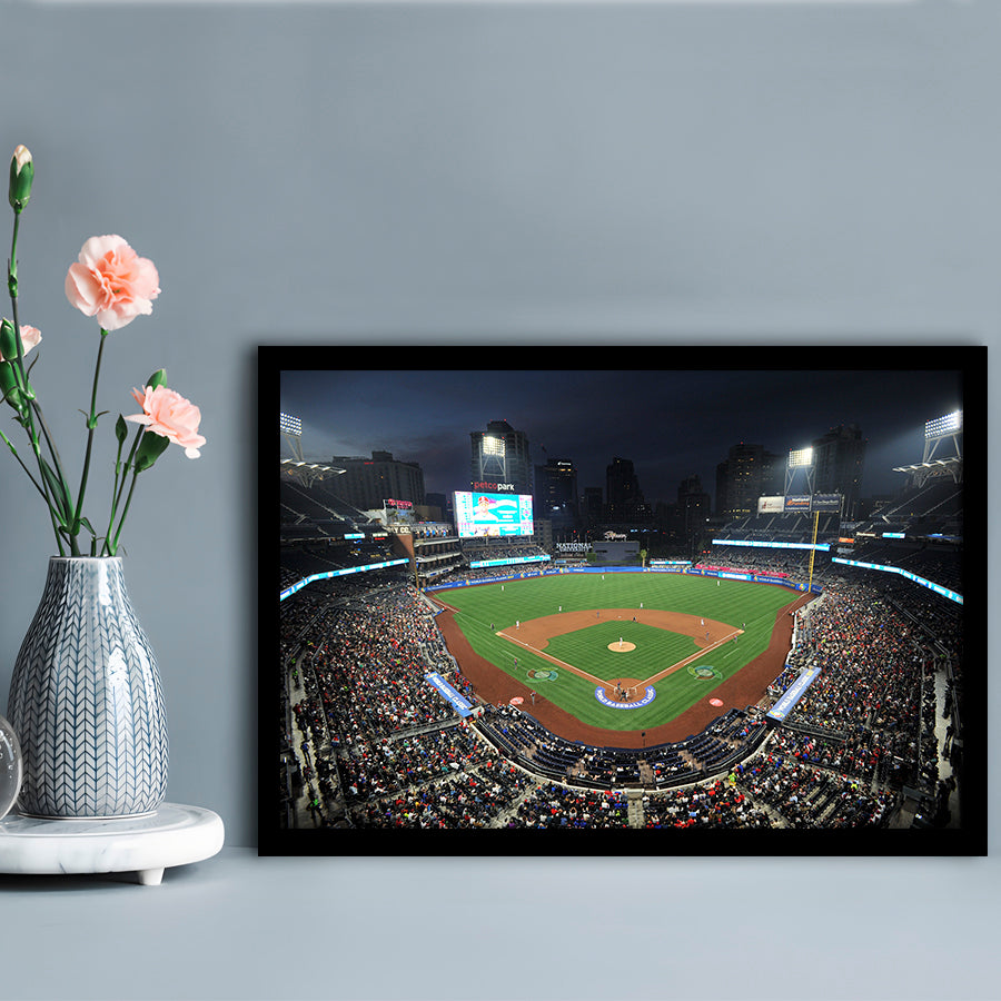 Petco Park, Stadium Canvas, Sport Art, Gift for him, Framed Art Print Wall Decor, Picture Framed