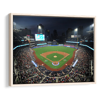 Petco Park, Stadium Canvas, Sport Art, Framed Canvas Print Wall Art, Floating Frame