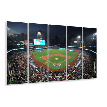 Petco Park, Stadium Canvas, Sport Art, 5 Panel B, Extra Large Canvas, Canvas Print Wall Art