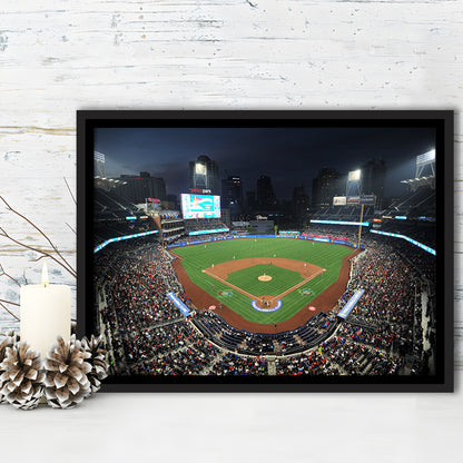 Petco Park, Stadium Canvas, Sport Art, Framed Canvas Print Wall Art, Floating Frame