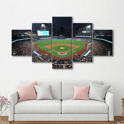 Petco Park, Stadium Canvas, Sport Art, Gift for him, 5 Panel, Large Canvas, Canvas Print Wall Art